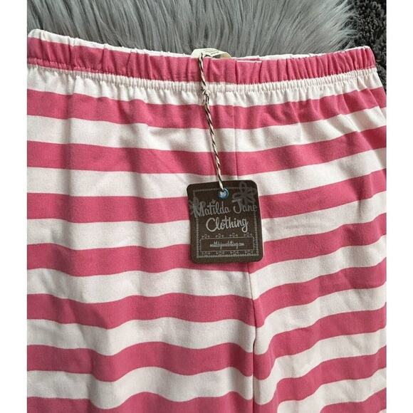NEW Matilda Jane Rose is a Rose Big Ruffle Pink Striped Pants Size 12 - Picture 3 of 4